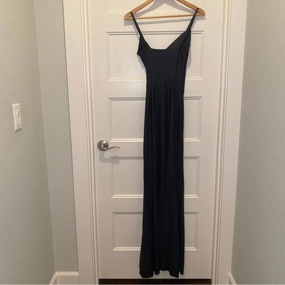 Chiara Boni La Petite Robe Marghetta Ruched Maxi Gown Black Sz US 2 (IT 38) NWT - Picture 6 of 9